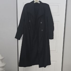 Black Double-Breasted Coat